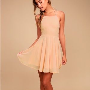 Lulus light pink strappy dress